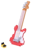 Nanoblock - Small Electric Guitar Red 2-construction-models-craft-The Games Shop