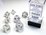 Chessex Dice - Polyhedral Set (7) - Frosted Clear/Black