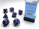 Chessex Dice - Polyhedral Set (7) - Scarab Royal Blue/Gold-gaming-The Games Shop