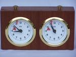 Chess Analogue Clock/Timer - Dark Wood-chess-The Games Shop