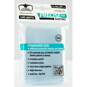 Ultimate Guard - Clear Precise Fit Sleeves Standard Size (100 pk) 