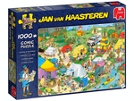 Jumbo - 1000 Piece Jan Van Haasteren - Camping in the Forest-jigsaws-The Games Shop