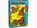 Holdson - 500XL Piece - Nature Calls Monarch on Yellow Rose-jigsaws-The Games Shop