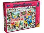 Holdson - 1000 Piece - Stamp Collage Butterflies-jigsaws-The Games Shop
