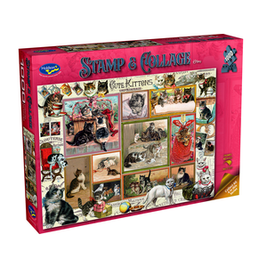 Holdson - 1000 Piece - Stamp Collage Kittens