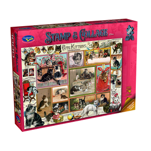 Holdson - 1000 Piece - Stamp Collage Kittens