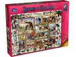 Holdson - 1000 Piece - Stamp Collage Horses-jigsaws-The Games Shop