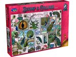 Holdson - 1000 Piece - Stamp Collage Peacocks-jigsaws-The Games Shop