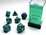 Chessex Dice - Polyhedral Set (7) - Festive Green/Silver