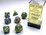 Chessex Dice - Polyhedral Set (7) - Festive Rio/Yellow