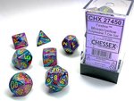 Chessex Dice - Polyhedral Set (7) - Festive Mosaic/Yellow-gaming-The Games Shop