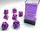 Chessex Dice - Polyhedral Set (7) - Festive Violet/White