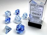 Chessex Dice - Polyhedral Set (7) - Nebula Dark Blue/White-gaming-The Games Shop