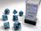 Chessex Dice - Polyhedral Set (7) - Lustrous Slate/White