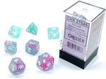 Chessex Dice - Polyhedral Set (7) - Nebula Wisteria/White Luminary-gaming-The Games Shop