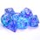 Chessex Dice - Polyhedral Set (7) - Borealis Purple/White Luminary