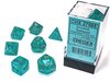 Chessex Dice - Polyhedral Set (7) - Borealis Teal/Gold Luminary-gaming-The Games Shop