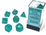 Chessex Dice - Polyhedral Set (7) - Borealis Teal/Gold Luminary-gaming-The Games Shop