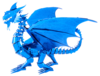Metal Earth - Iconx Blue Dragon-construction-models-craft-The Games Shop