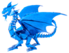 Metal Earth Iconx -  Blue Dragon-construction-models-craft-The Games Shop