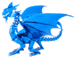 Metal Earth - Iconx Blue Dragon-construction-models-craft-The Games Shop