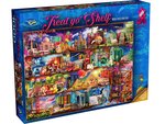 Holdson - 1000 Piece - Treat Yo' Shelf World Travel Book Shelf-jigsaws-The Games Shop