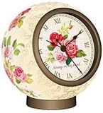 Puzzle Clock - Classic Rose-jigsaws-The Games Shop