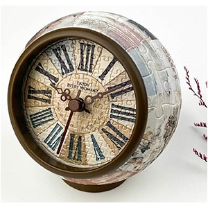 Puzzle Clock - Country Brown