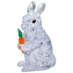3D Crystal Puzzle - Clear Rabbit