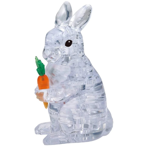 3D Crystal Puzzle - Clear Rabbit