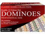 Double 12 Dominoes - Coloured Dot-traditional-The Games Shop