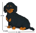 Jekca Sculpture - Dachshund Sitting-construction-models-craft-The Games Shop