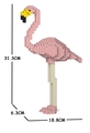 Jekca Sculpture - Pink Flamingo-construction-models-craft-The Games Shop