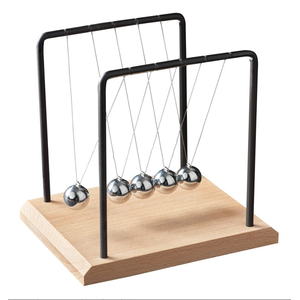 Newtons Cradle - 18cm Beach Wood Base