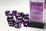 CHESSEX DICE - 16MM D6 (12) TRANSLUCENT PURPLE/WHITE