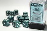 CHESSEX DICE - 16MM D6 (12) SPECKLED SEA-board games-The Games Shop