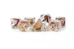 MDG Dice - Resin Polyhedral Set - Rose-card & dice games-The Games Shop