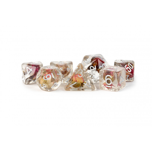 MDG Dice - Resin Polyhedral Set - Rose