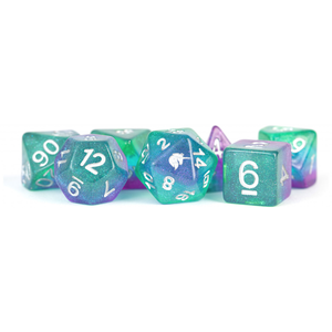 MDG Dice - Resin Polyhedral Set - Unicorn Auora