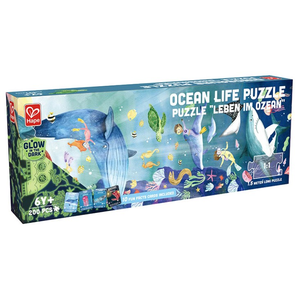 Hape - 200 Piece Ocean Life Glow in the Dark Panorama