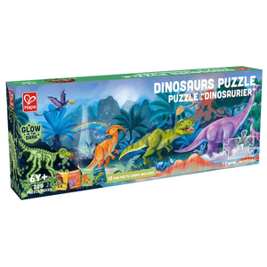 Hape - 200 Piece Dinosaurs Glow in the Dark Panorama