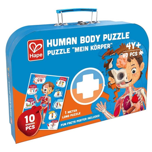 Hape - 60 Piece Human Body JIgsaw with Wooden Organs